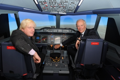 Tim Clark and Boris Johnson Emirates Aviation Experience Image 1